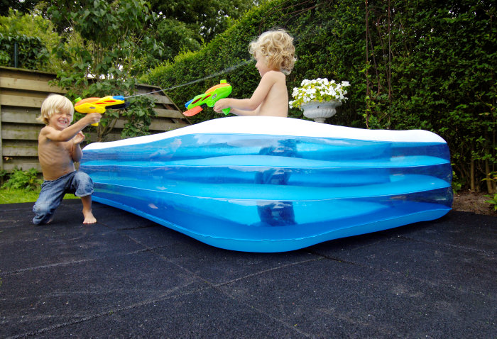 Gummifliser 40 x 40 x 2,5 cm